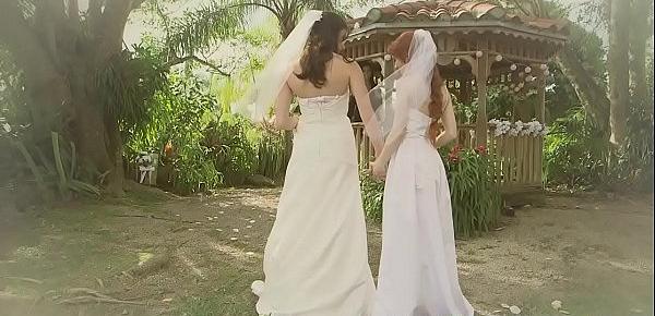  Brazzers - Its A Nice Day For A White Lez Wedding Dolly Little and Kymberlee Anne